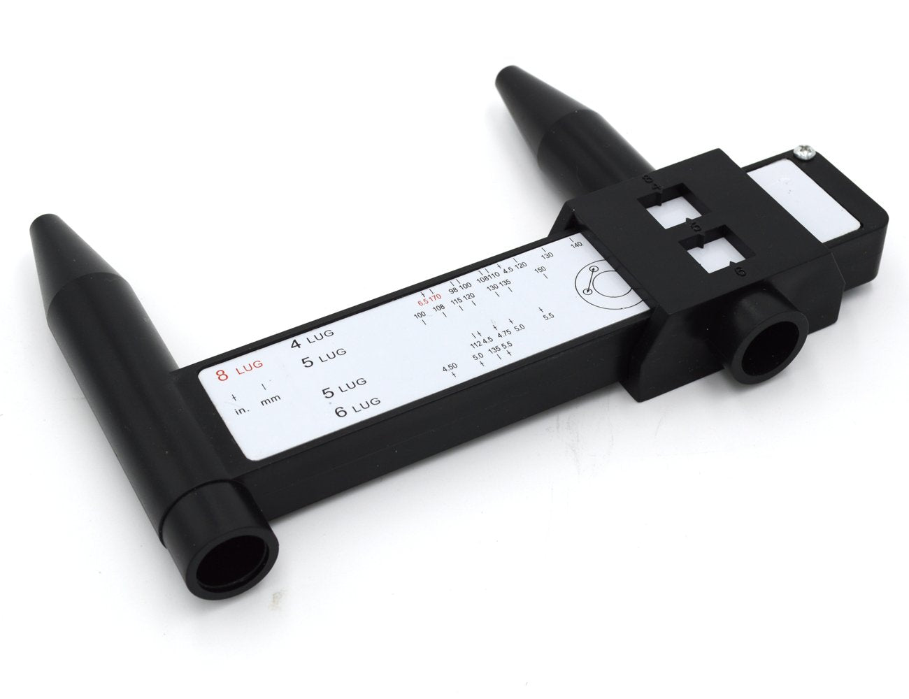 Goldensunny Wheel/Stud Bolt Pattern Measuring Tool/Pcd Ruler - 4 5 6 8 Holes Lug Bolt Pattern Gauge